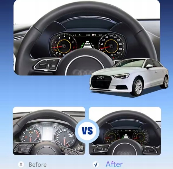 CME Cms9359080547402847 CMS Цифрові годинники лічильник DIGITAL Audi A3 8V 2013-2019 virtual cockpit