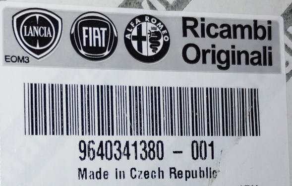 Fiat OE ТРУБКА ВІДВОДУ EGR FIAT DUCATO 2,0JTD 94-06 JUMPER 2,2HDI ОРИГІНАЛ 9640341380