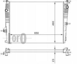 Abakus 042-017-0053 Радіатор охолодження renault megane iii fluence 1.6 16v