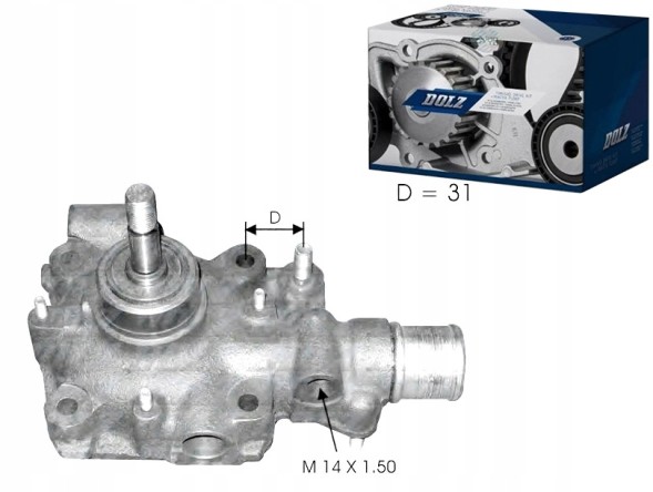 Dolz DOLB114/RS3 ВОДЯНИЙ НАСОС DOLZ 500361455 99467541 98448068 99438