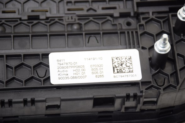 BMW OE BMW 5 G30 G31 ПАНЕЛЬ КОНДИЦІОНЕРУ, РАДІО АУДІО MGU BAND 7947870