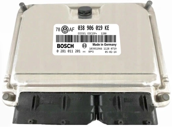 Bosch 038906019KE 0281011201IMMO OFF КОМП'ЮТЕР ECU VW 038906019KE 0281011201 IMMO OFF