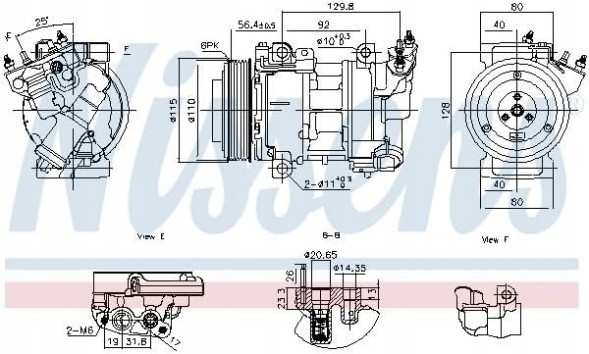 Nissens 891016 Nissens 891016 компресор, кондиціонер