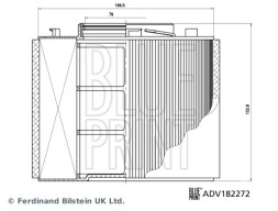 ADV182272 BLUE PRINT Фільтр забору повітря