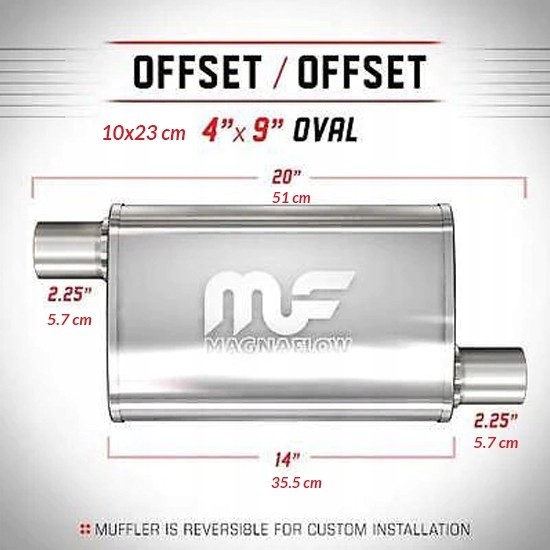 Magnaflow Глушник MagnaFlow 4x9 2.25"/2.25" 57мм / 57мм 11235