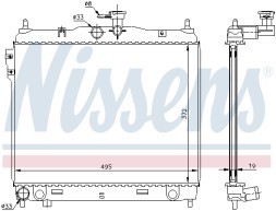 67495 NISSENS Радіатор системи охолодження