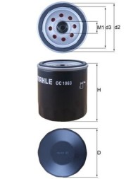 OC1063 MAHLE ORIGINAL Фільтр мастил
