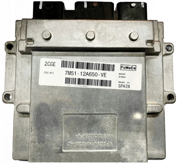 Ford OE ECU FORD FOCUS MK2 1.8 2CGE 7M51-12A650-VE ESU-411 ECU FORD FOCUS MK2 1.8 2CGE 7M51-12A650-VE ESU-411Блок Управління Двигуном (ECU) Ford Focus MK2 1.8, 2CGE 7M51-12A650-VE ESU-411