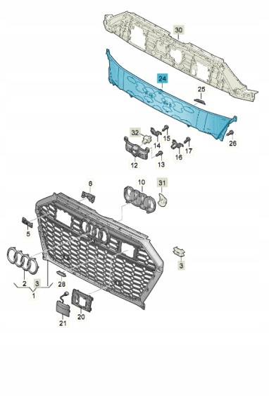 Audi OE НОВИЙ ОРИГІНАЛЬНИЙ AUDI 4K8807217 НАКЛАДКА