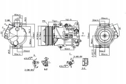 Nissens 890141 Компресор кондиціонера lexus gs300 05-