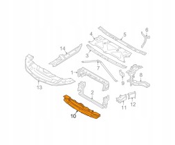3K Ins 51748091762 ПОВІТРЯНА ТРУБА ВПУСКУ ЖАЛЮЗІ НИЖНЯ BMW 7 G11/G12 2015-2022 51748091762