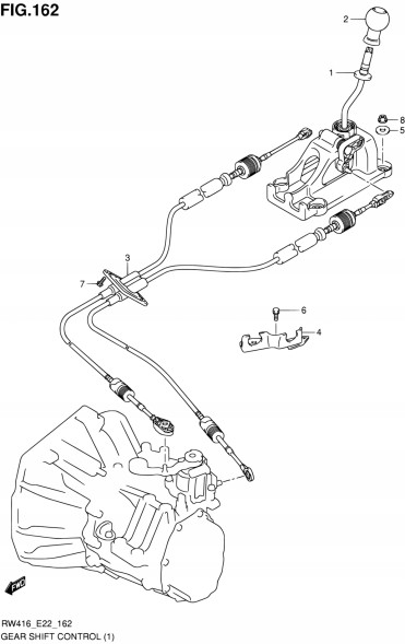 Recco 28300-79JB1 Трос перемикання передач SUZUKI SX4 RW419D 6MT