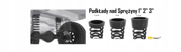 Китай Nissan Patrol Y61 Podkładki pod sprężyny ZonaLift590 Lift +50mm 2 cale Nissan Patrol Y61 Шайби пружини Lift + 5см
