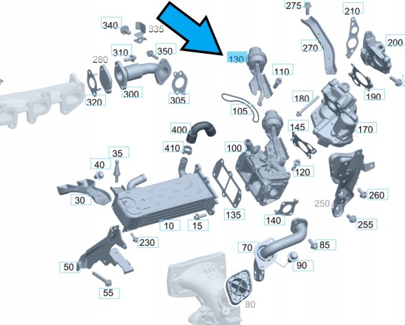 Maxpeedingrods Вакуумний клапан EGR Mercedes A6511410369 OM651 2.2 CDI CRD Jeep Infinity
