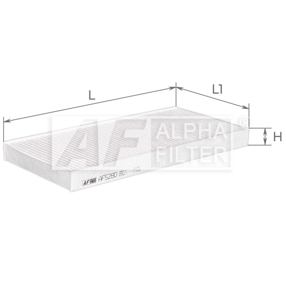 AF5280 ALPHA FILTER Фільтр салону