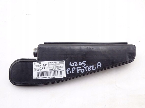 Mercedes-Benz OE 2058600702 GBI_BMW B MERCEDES C-КЛАС W205 14-21 ПОДУШКА AIRBAG СИДІННЯ ПРАВА ОРИГІНАЛ НОВА