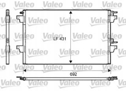 Valeo 814007 Конденсатор радіатора кондиціонування повітря 814007 valeo