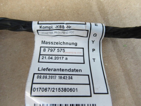 BMW OE 8797576 8797575 BMW F45 F46 ПЕРЕДНИЙ джгут проводів PDC 8797576