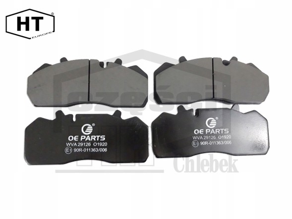 HT Europe 29126 Гальмівні колодки 29126 mercedes atego/saf+в зборе * 29126