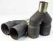 WLM Customs WLM-BLK2x89 Подвійний вихлопний наконечник WLM Black Y-PIPE 2x89 мм