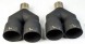 WLM Customs WLM-BLK2x89 Подвійний вихлопний наконечник WLM Black Y-PIPE 2x89 мм