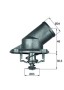 TI 224 92 MAHLE ORIGINAL Термостат