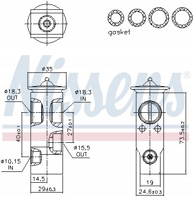 Nissens 999386 Розширювальний клапан кондиціонера - nissens 999386