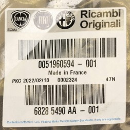 Fiat OE Ущільнювач дверей передній правий Fiat OE 51960594