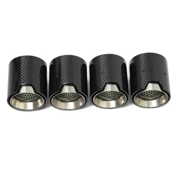 BM KOŃCÓWKI CARBON 60MM 92MM 105MM SREBRNE НАКОНЕЧНИК ВИХЛОПУ 60-63ММ 92ММ 105ММ КАРБОН СРІБНИЙ BMW М