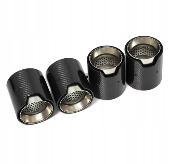BM KOŃCÓWKI CARBON 60MM 92MM 105MM SREBRNE НАКОНЕЧНИК ВИХЛОПУ 60-63ММ 92ММ 105ММ КАРБОН СРІБНИЙ BMW М