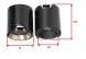 BM KOŃCÓWKI CARBON 60MM 92MM 105MM SREBRNE НАКОНЕЧНИК ВИХЛОПУ 60-63ММ 92ММ 105ММ КАРБОН СРІБНИЙ BMW М