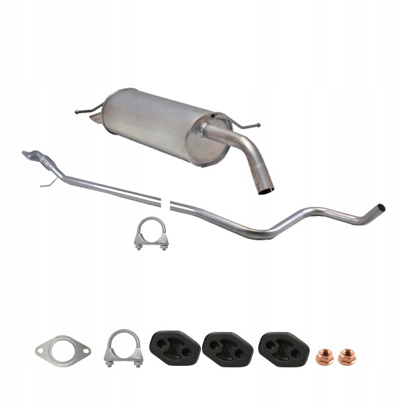CHINA ZEST.08.033E+08.404 Вихлоп ford fiesta mk vi 1,4 16в euro4 2008-