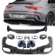 Китай Dyfuzor Tylnego Zderzaka W118 X118 C118 Дифузор Mercedes CLA W118 C118 X118 CLA A45 AMG Накладка Бампера Чорний