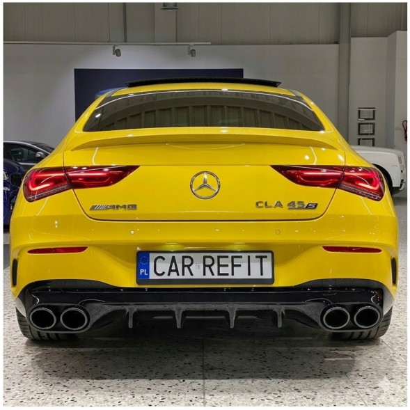Китай Dyfuzor Tylnego Zderzaka W118 X118 C118 Дифузор Mercedes CLA W118 C118 X118 CLA A45 AMG Накладка Бампера Чорний