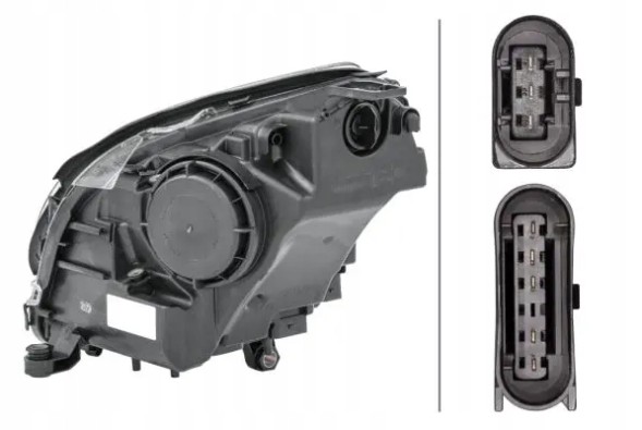 Hella 1EL 263 037-021 Прожектор лампа права з силовим агрегатом для регулювання