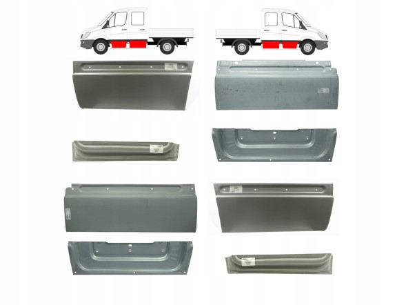 Китай 5065DOPKORDR Mercedes Sprinter 06-18 Dopel / Подвійна кабіна Пороги Коритка Реператури