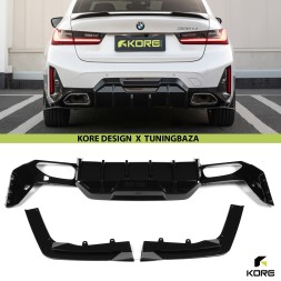 Китай KR0132012E Задній дифузор BMW G20 / G21 LCI M-Performance ABS Чорний Сапфір KORE