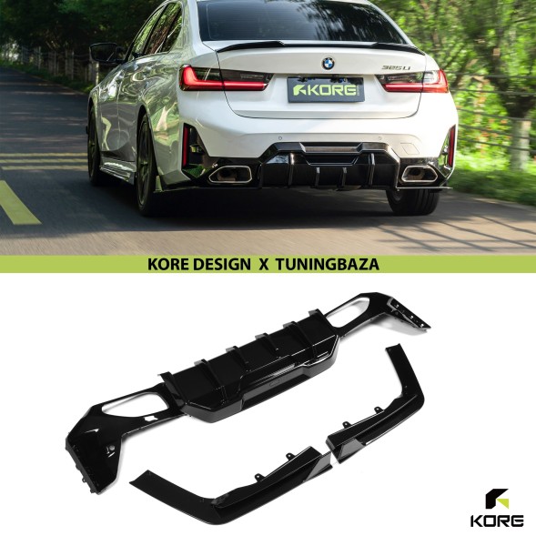 Китай KR0132012E Задній дифузор BMW G20 / G21 LCI M-Performance ABS Чорний Сапфір KORE