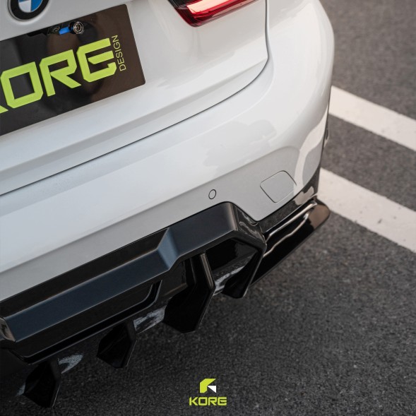 Китай KR0132012E Задній дифузор BMW G20 / G21 LCI M-Performance ABS Чорний Сапфір KORE