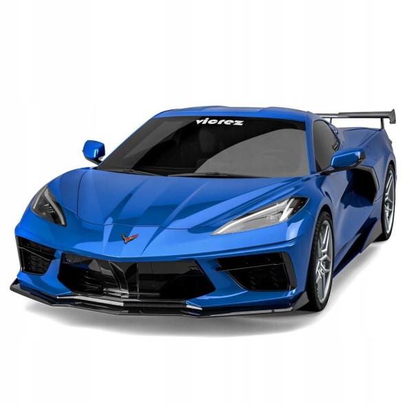 Китай 000-CORV20-CSV3R Спойлер-накладка на бампер V3R, чорний глянець, CHEVROLET CORVETTE 2020-2024 C8