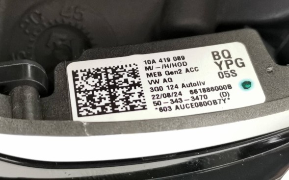 Volkswagen OE 10A419089BQ, DWP526399OE МУЛЬТИФУНКЦІЙНЕ СЕНСОРНЕ КЕРМО VW ID.7 ID7 10A419089BQ YPG НОВЕ ОРИГІНАЛЬНЕ