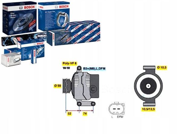 Bosch 0 986 047 910 0 986 047 910 Генератор 0 986 047 910 bosch