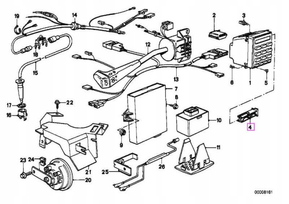 BMW OE 65811375461 Підсвічування бортового комп'ютера BMW E23 E24 OE