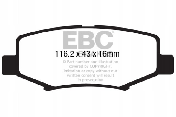 EBC DP41799R Гальмівні колодки yellowstuff ebc brakes dodge usa nitro jeep cherokee wrang