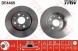 TRW GDB1633 + DF4469 TOYOTA AYGO I Колодки + диски передні TRW TOYOTA AYGO I 1