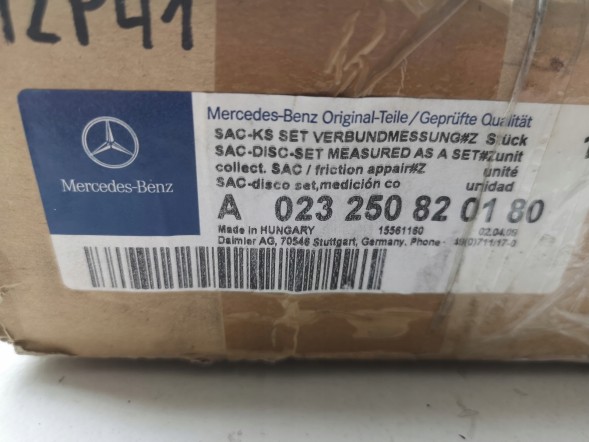 Mercedes-Benz OE A023250820180 ЗЧЕПЛЕННЯ MERCEDES SPRINTER B906 3.0 CDI V6 ORI OE
