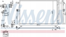 Nissens 941187 Конденсатор, кондиціонер nissens 941187