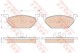 TRW GDB1984 + DF2803 AUDI A3 I (8L1) Колодки + диски передні TRW AUDI A3 I 1 8L1 256 мм