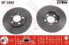 TRW GDB1984 + DF2803 AUDI A3 I (8L1) Колодки + диски передні TRW AUDI A3 I 1 8L1 256 мм