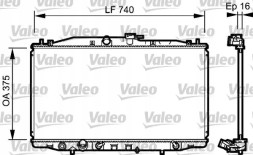 Valeo 735050 Охолоджувач води 735050 valeo honda accord vii